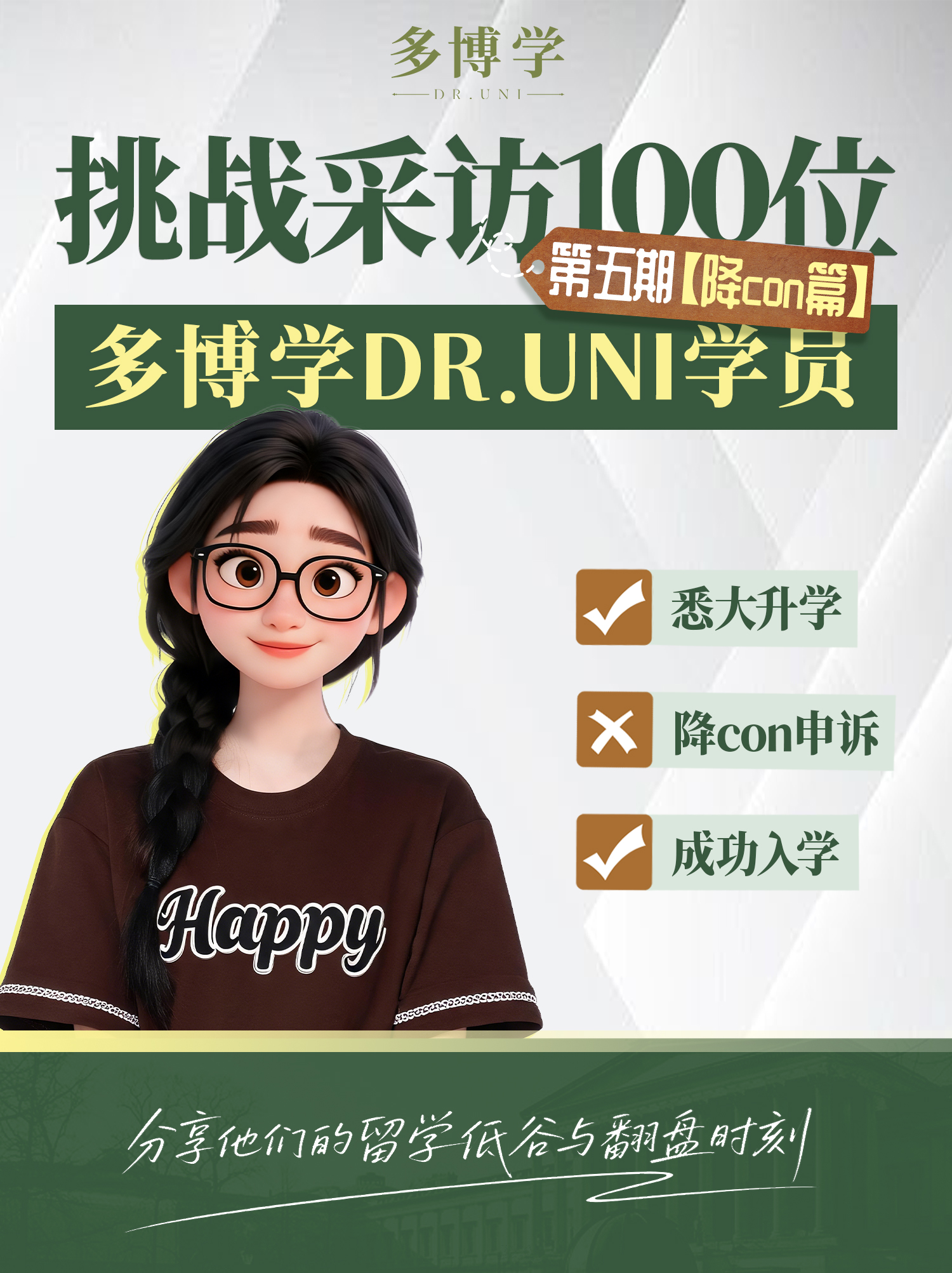第五期：差2分成功降con！多博学助力悉大学姐保住offer视频封面